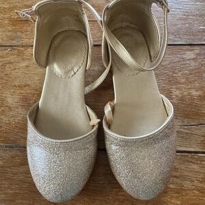Disney Gold Glitter Kids Dress Shoes